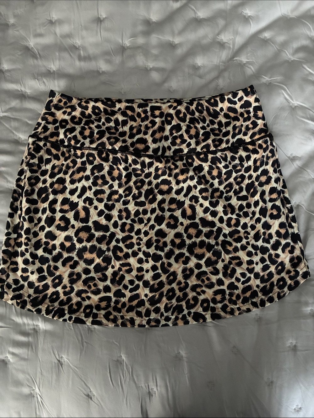 Leopard print skort